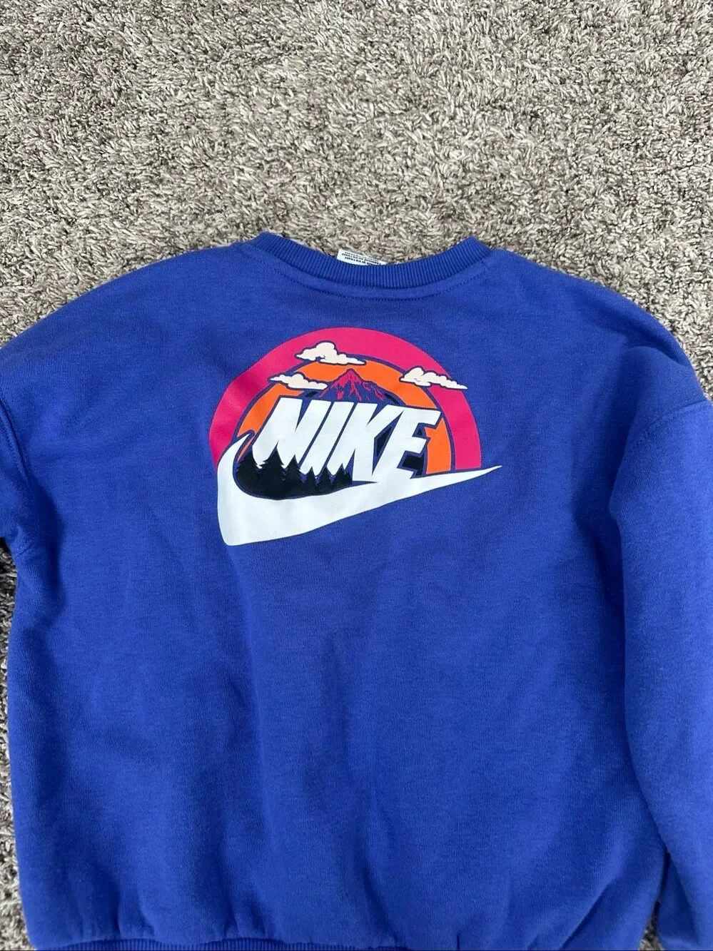 zara, nike unisex kids size 5-6 crewneck sweatshirt pullover bundle gray purple